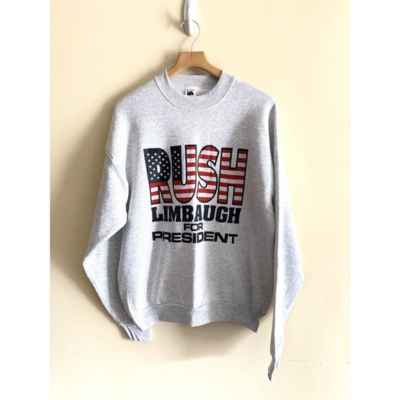 90s Rare Vintage Rush Limbaugh For‎ President Sweater Size XL Adult Men Women’s